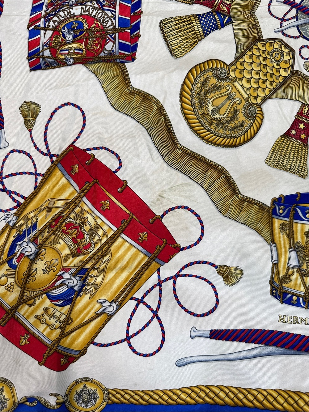 Hermes “Les Tambours” silk scarf - Picture 7 of 13